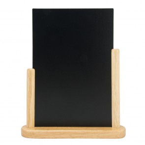 Securit® Ardoise de table Elegant large 6x- Bois avec finition hêtre laqué - 21x30cm