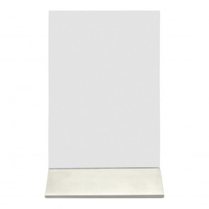 Securit® Porte -6x affiche en L | acrylique transparent socle aluminium | Format A6