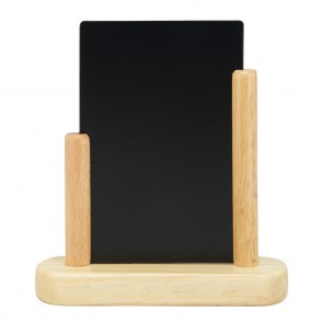 Securit® Ardoise de table Elegant Petit 10x - Bois avec finition hêtre laqué - 10x15cm