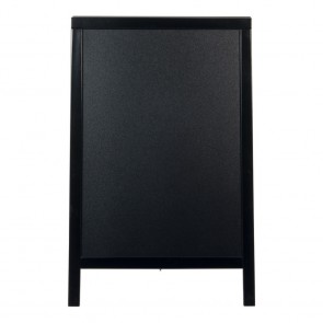 Securit® Panneau - trottoir - finition noir laqué - 55x85cm Noir