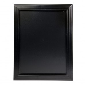 Securit® Ardoise bois Universelle - finition noir laqué - kit d'accroche murale inclus - 40x50cm